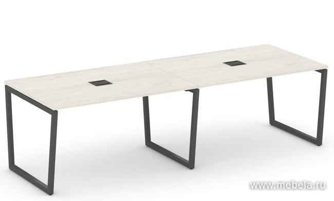 Стол переговорный на T2-образных опорах 40х40