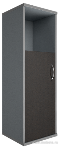 Офисный шкаф узкий средний полузакрытый, Л/Пр.