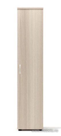 Офисный шкаф закрытый узкий с полками