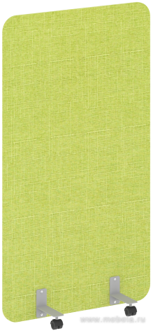 Перегородка напольная на металлических опорах, на роликах