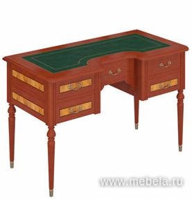 Стол секретаря 5 ящ. (кожаный бювар)