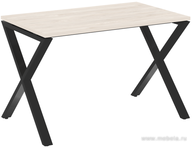 Стол рабочий на металлокаркасе (x-образные опоры)
