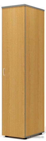 Гардероб с продольной штангой, узкий