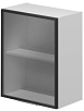 Шкаф кухонный навесной, полка 1 дверь стекло