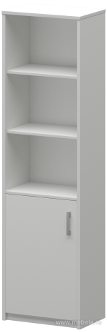 Офисный шкаф комбин. узк. открытый