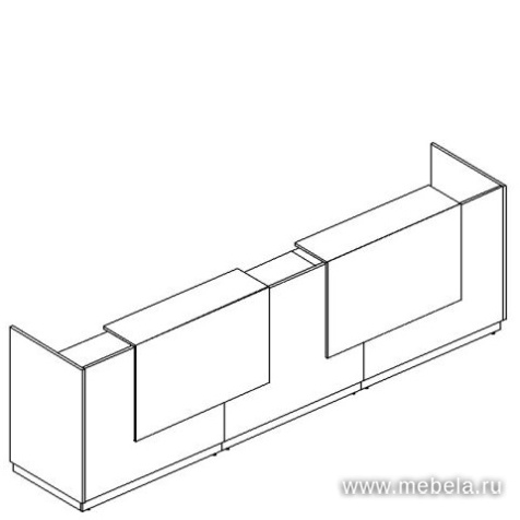 Стойка ресепшн (полка высокая)