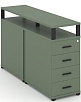 Тумба двухсторонняя опорная/приставная 4 ящика. С надставкой.