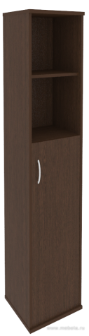Офисный шкаф узкий полуоткрытый, Л/Пр.