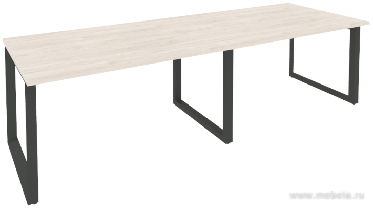 Стол для переговоров на О-образном металлокаркасе