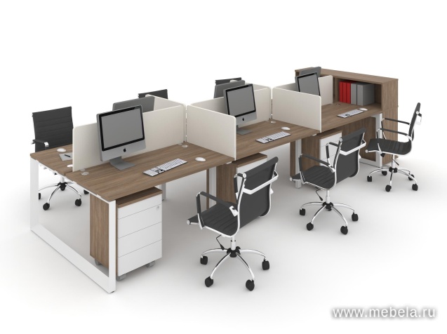 Офисный шкаф высокий широкий (2 средних фасада ЛДСП)