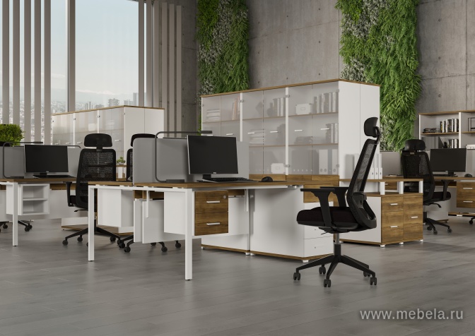 Стол надставка на две опорные тумбы