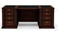 Стол руководителя двухтумбовый, без центрального лотка