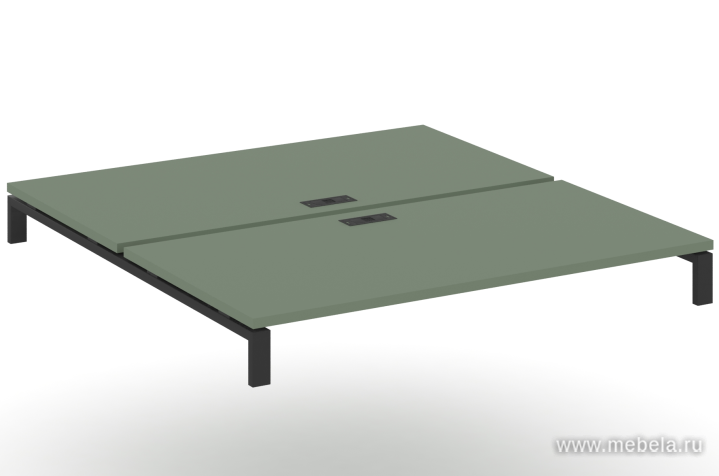 Двойной Стол надставка на две опорные тумбы