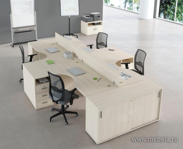 Офисный шкаф низкий закрытый