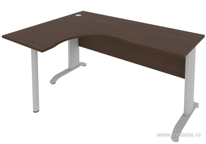 Стол эргономичный на металлокаркасе (левый)