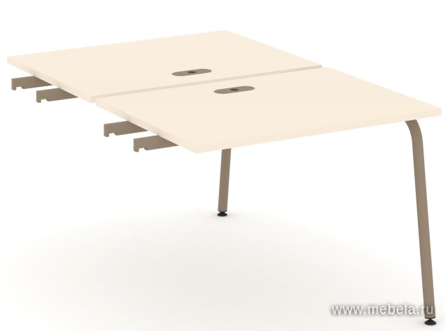 Двойной стол приставка к опорным тумбам