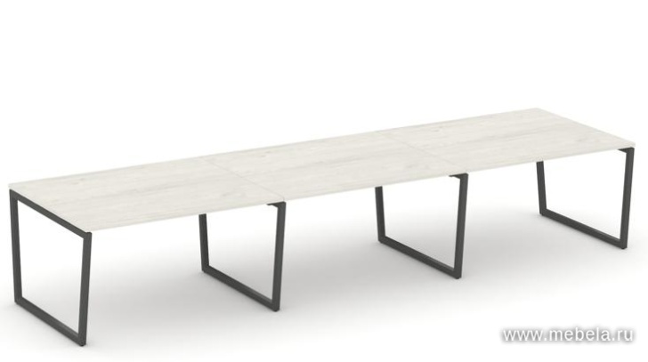 Стол переговорный на T2-образных опорах 40х40 (без лючков)