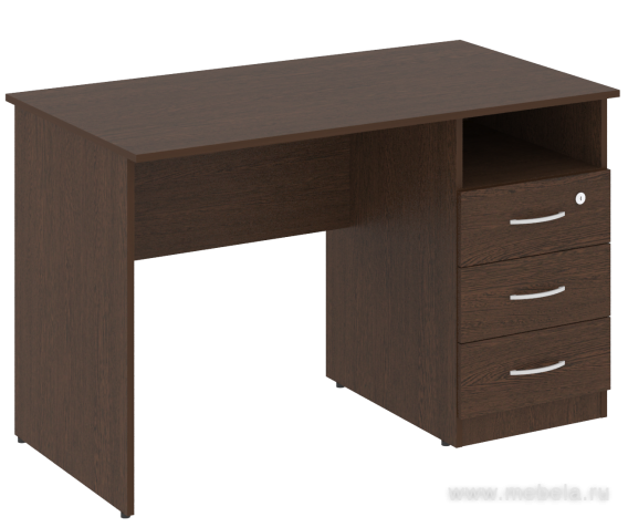 Стол письменный с тумбой правый