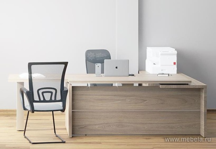 Офисный шкаф узкий полуоткрытый Л/ПР