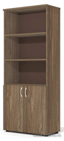 Офисный шкаф комбинированный открытый, высокий