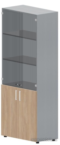 Офисный шкаф для документов (тонированное стекло)