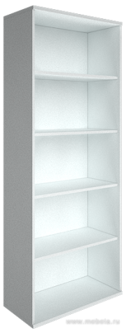 Высокий офисный стеллаж для документов, открытые полки