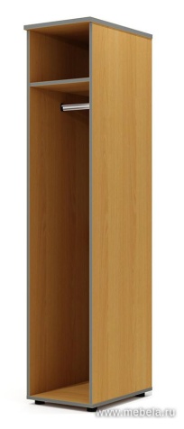 Гардероб с продольной штангой, узкий