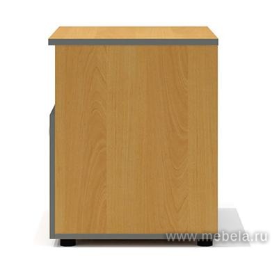 Офисная тумба для оргтехники, с нишей и распашными дверцами