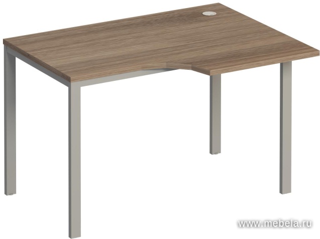 Стол эргономичный правый на металлокаркасе