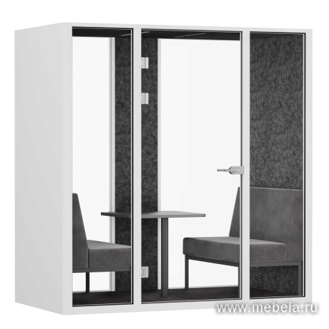 Четырехместная акустическая кабина (задняя стенка стекло)         