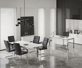 фото кабинет Оникс Люкс Белый  №4