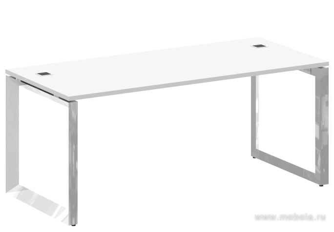 Стол руководителя на О-образном металлокаркасе