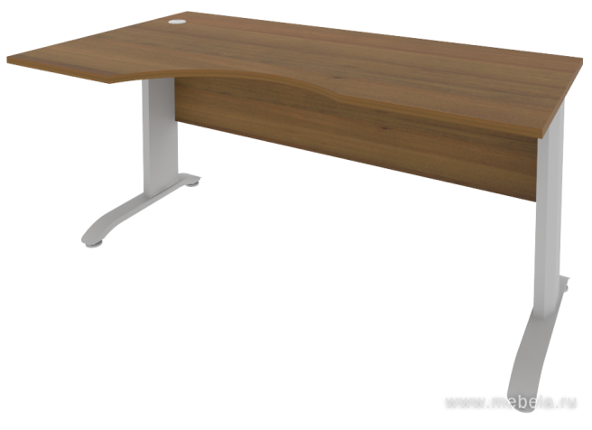 Стол эргономичный на металлокаркасе (левый)