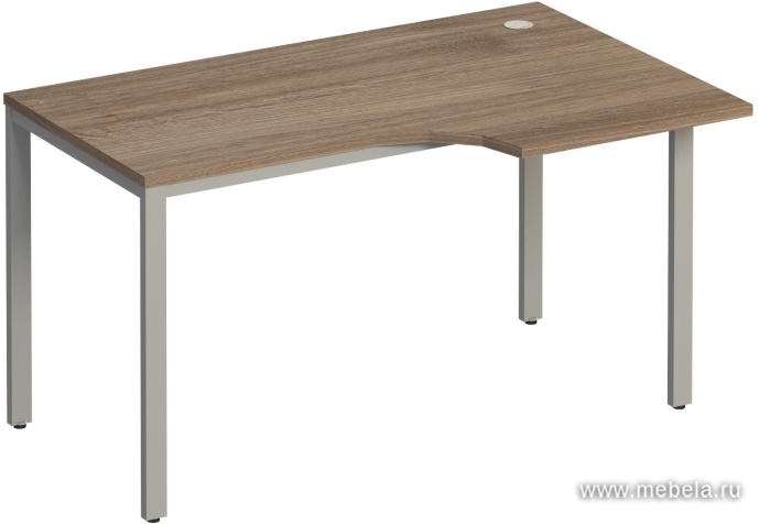 Стол эргономичный правый на металлокаркасе