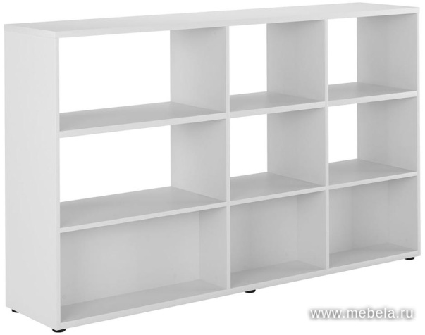 Офисный шкаф низкий с полками