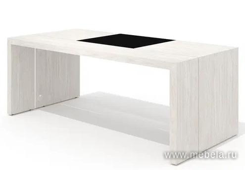 Стол руководителя с бюваром и кабель-каналом