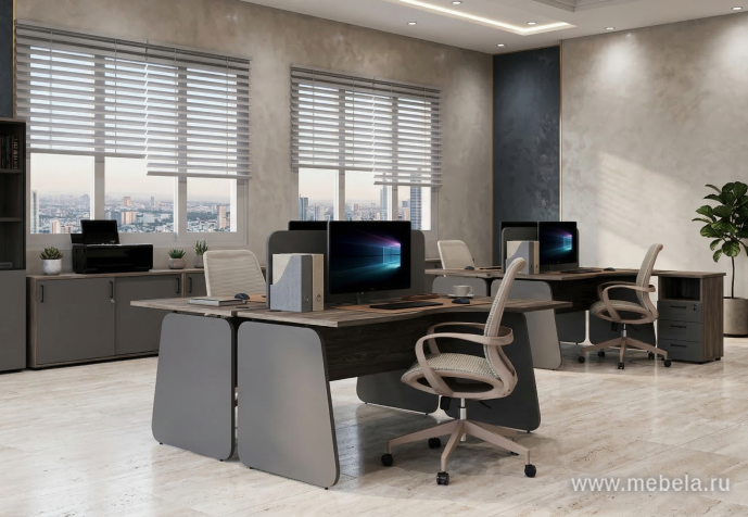 Офисный шкаф для документов со стеклом