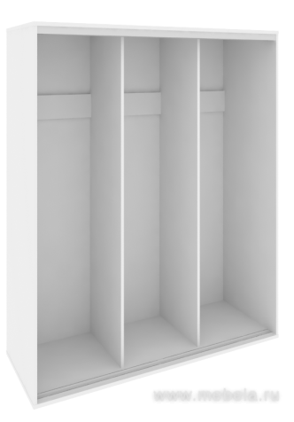 Низкий корпус шкафа--купе + трэк (3-х секционный)