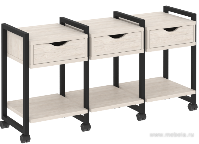 Тумба на колесных опорах наборная