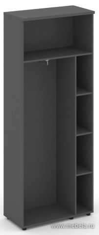 Гардероб широкий неглубокий, задняя стенка ЛДСП