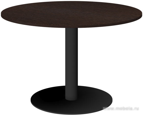 Стол для переговоров круглый на металлической опоре