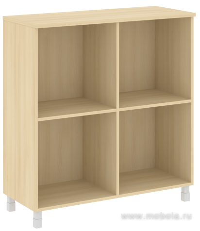 Офисный шкаф квадратный закрытый со стеклом (white)