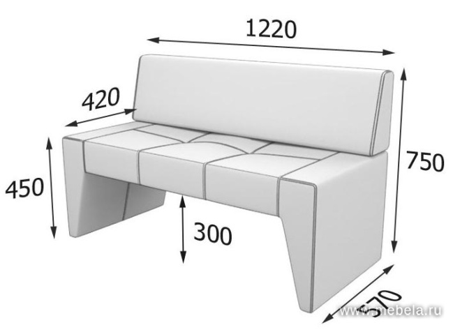 Офисный диван двухместный Kit