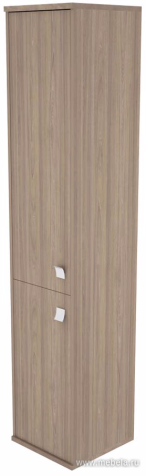 Офисный шкаф высокий узкий закрытый