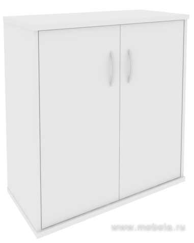 Офисный шкаф низкий широкий (2 низкие двери ЛДСП)