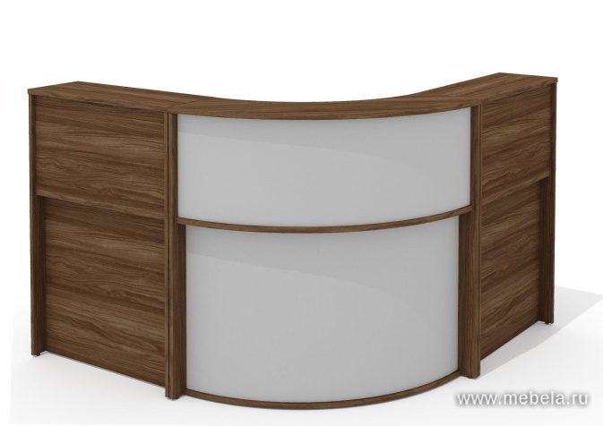 Стойка ресепшн, угловая с опорами