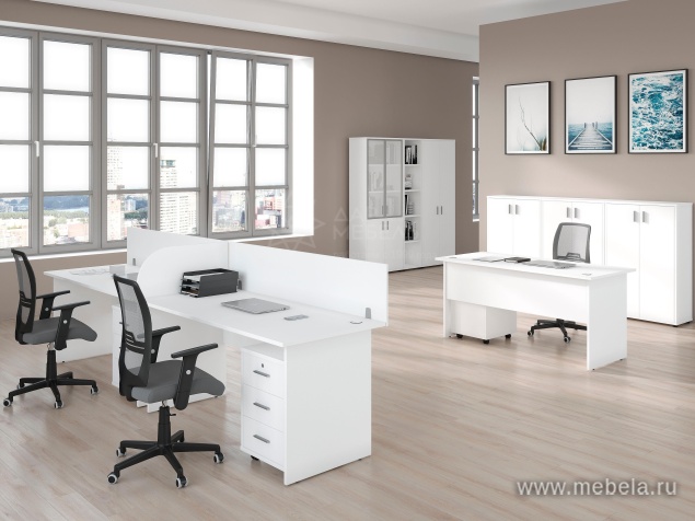 Тумба низкая с раздвижными фасадами