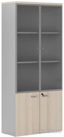 Офисный шкаф комбинированный алюм.