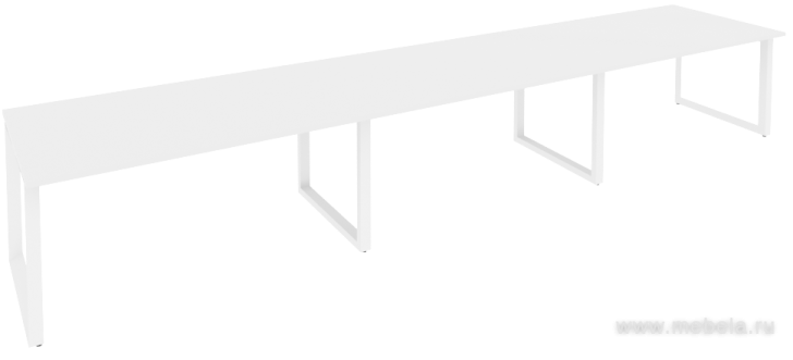 Стол для переговоров на О-образном металлокаркасе