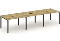 Стол для переговоров на металлокаркасе (3 столешницы)